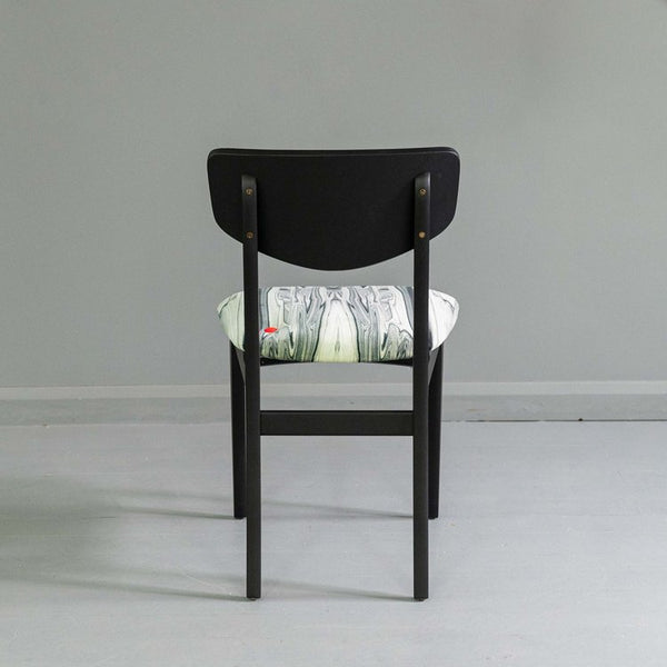 Classic Solid Wood Dining Chair - Black Finish