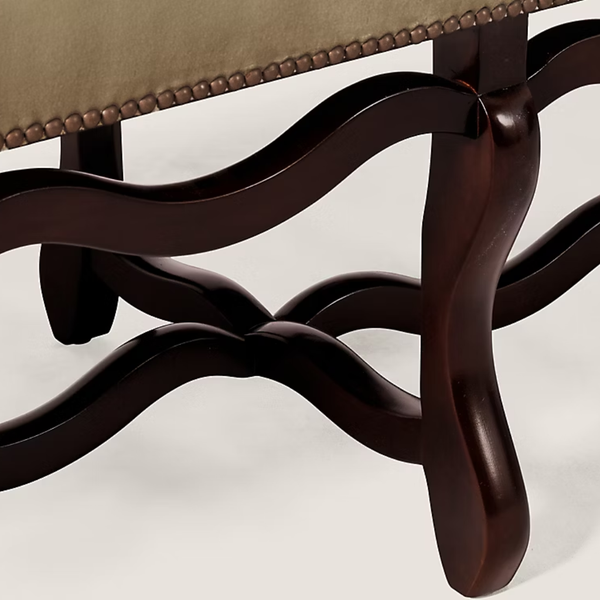 Joensuu Solid Wood Upholstered Bench