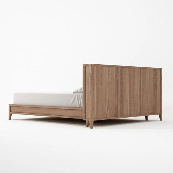 Juniper Fluted Bed With Headboard Storage- All Sizes