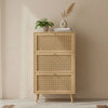 Kandy Rattan 3- Tier Shoe Cabinet
