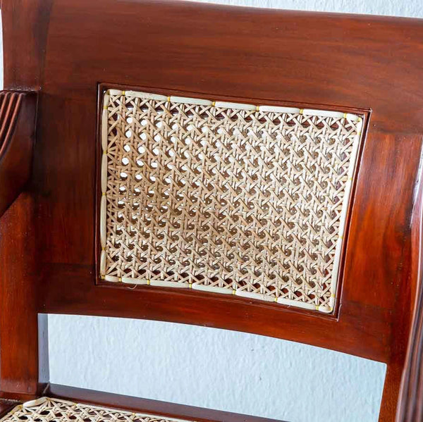 Kedron Classic Sheesham Wood Armchair with Cane