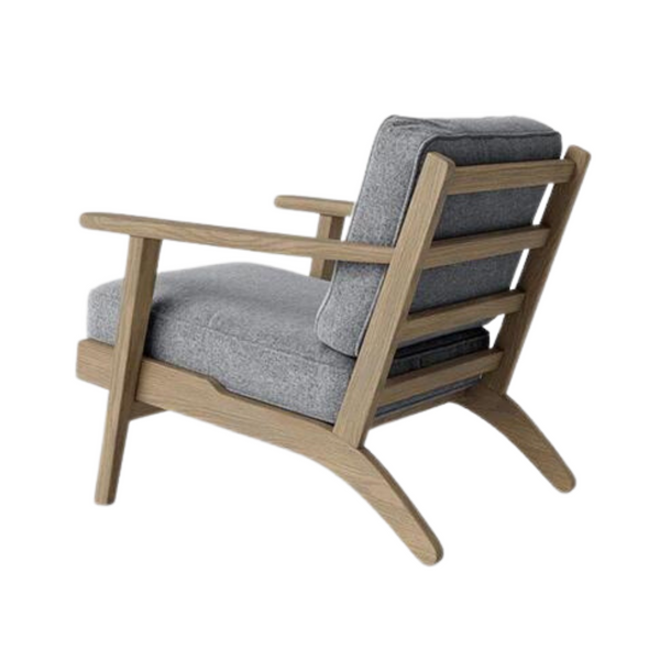 Kilmore Acacia Wood Upholstered Arm Chair