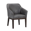 Kingaroy Solid Wood Leather Arm Chair