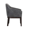 Kingaroy Solid Wood Leather Arm Chair