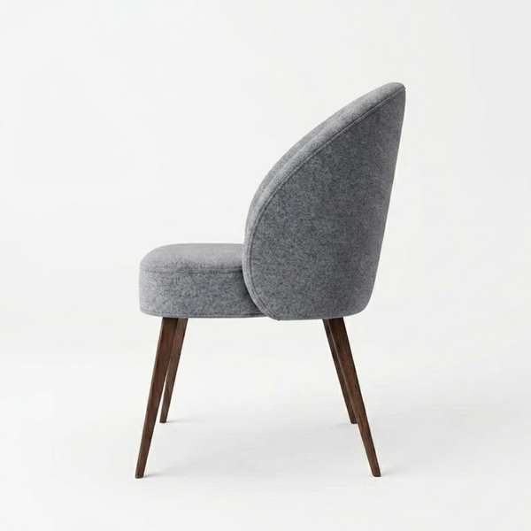 Kroonstad Solid sheesham Wood and Fabric Lounge Chair