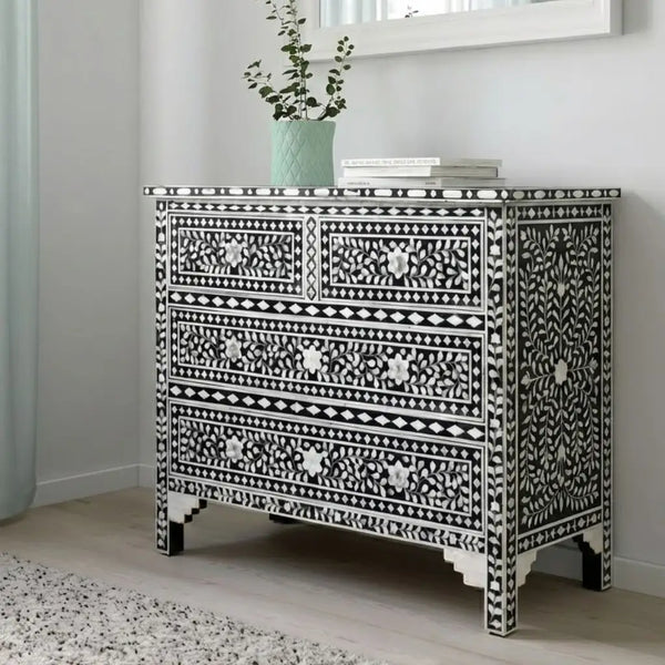 Kuala Bone Inlay Chest Of Drawers
