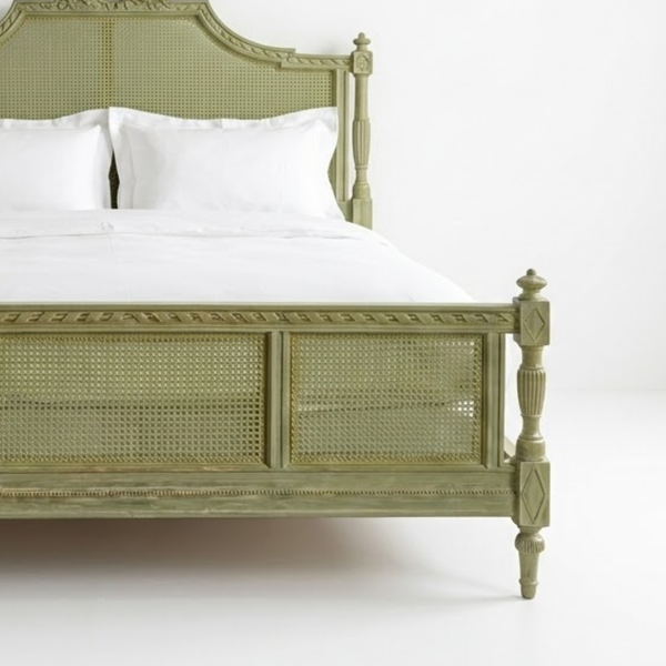 Ladysmith Solid Wood Rattan Bed -All Sizes