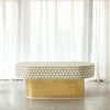LaramieBone Inlay Oval Coffee Table