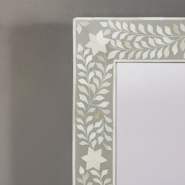 floral wall mirror, inlay wall mirror