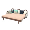 Salzburg Solid Wood & Rattan Sofa Cum Bed