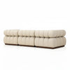 Lave 3 Seater Boucle Sofa - White Finish