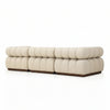 Lave 3 Seater Boucle Sofa - White Finish
