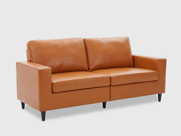 Florence Modern Two Seater Leatherette Sofa
