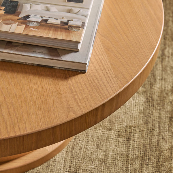 Leeton Round Solid Wood Coffee Table