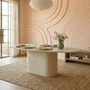 Leicester Concrete Effect Wood Dining Table