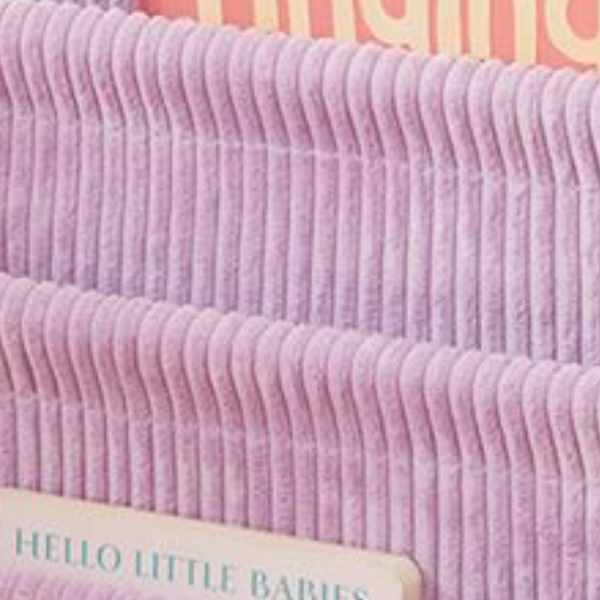 Lilac Cord Kids Bookshelf And Organizer