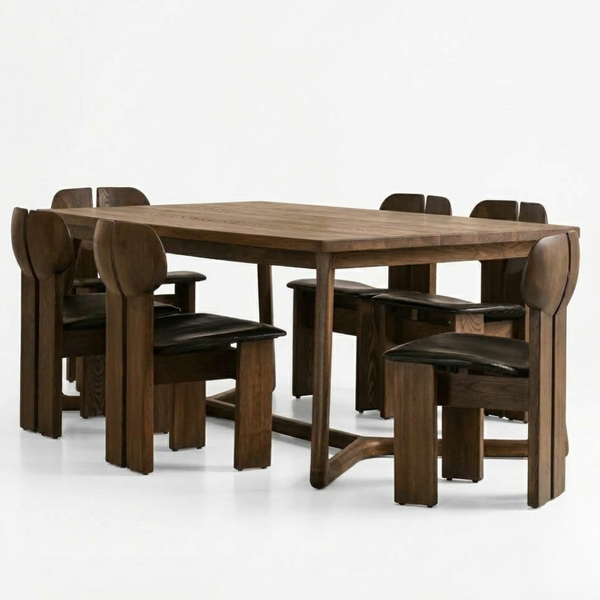 Lille Solid Wood Dining Table Set - 4 Seater, 6 Seater, 8 Seater - All Sizes
