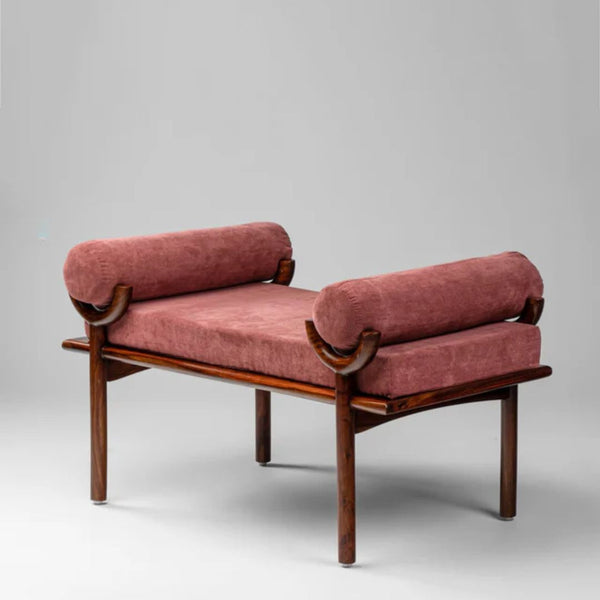 Lincoln Upholstered Solid Wood Bench