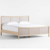Lipetsk Solid Wood Rattan Bed - All Sizes