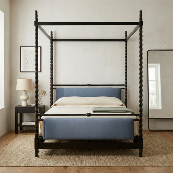 Lithunia Solid Wood Poster Bed