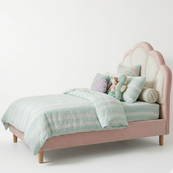 Little Pebble Solid Wood Kids Soft Bed