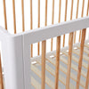 Little Stars Baby Cot In Natural And White Finish