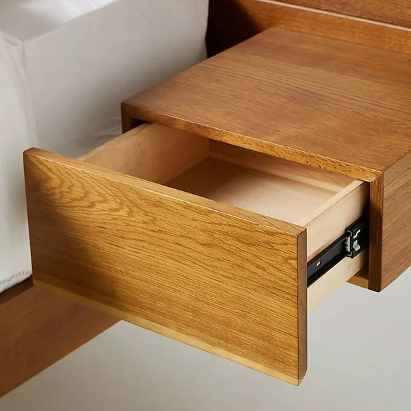 Live Edge Bed with Attached Nightstands - All Sizes