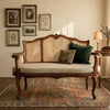 Livorno Solid Wood Rattan 3 Seater Sofa