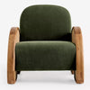 Lufkin Solid Wood Rattan Armchair