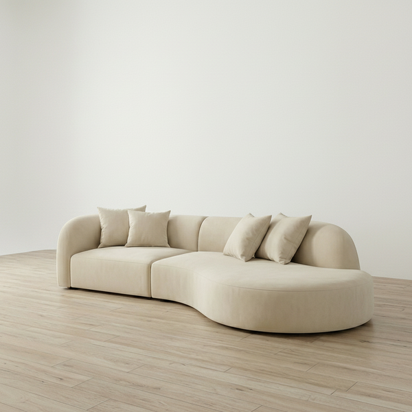 Lunea Luxury Curved 4 Seater Sofa