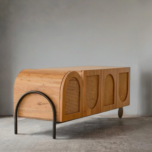 Luxembourg Rattan TV Unit