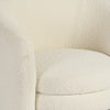 Kids Sofa Chair In White Boucle Fabric