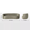 Madrid Softline 3 Seater Fabric Sofa