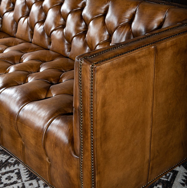 Madrid Tufted Leather Sofa