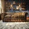 Maeve Chesterfield 3- Seater Leather Sofa