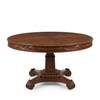 Magherafelt Sheesham Wood Table with Carved Floral Design