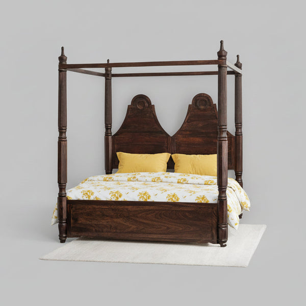 Maharaja Solid Sheesham Wood Poster Bed