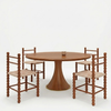 Mahdia Solid Wood Round Dining Table Set