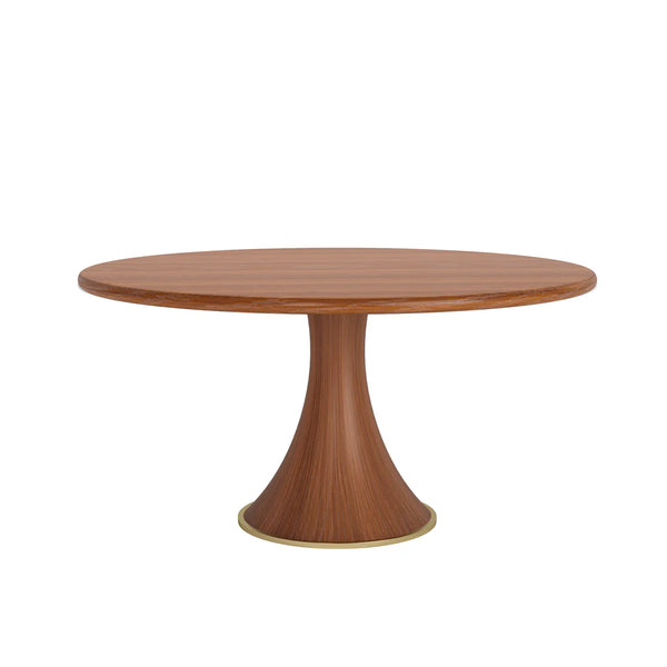 Mahdia Solid Wood Round Dining Table Set