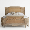 Malmesbury Solid Wood Rattan Bed -All Sizes