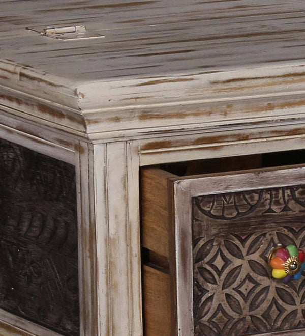 Marrakesh Solid Wood Trunk In Distress Finish