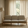 Marseille Solid Wood 3 Seater Sofa