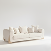 Melfi Curve 3 Seater Fabric Sofa