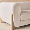 Melfi Curve 3 Seater Fabric Sofa