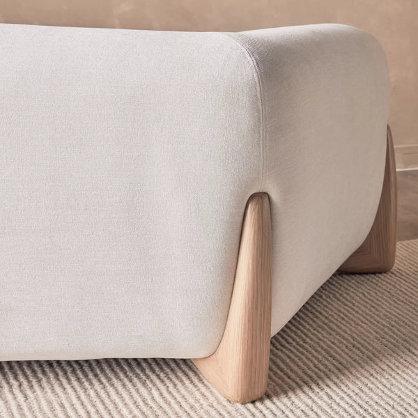 Melfi Curve 3 Seater Fabric Sofa