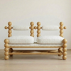 Mello Curve Solid Wood 2 Seater Sofa