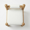 Mello Curve Solid Wood and Boucle Lounge Chair