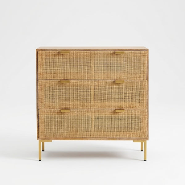 Meloni Rattan Chest Of 3 Drawer - READY TO SHIP