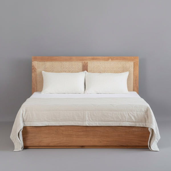 Solid Wood Hydraulic Bed