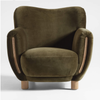 Meridian Solid Wood Accent Chair